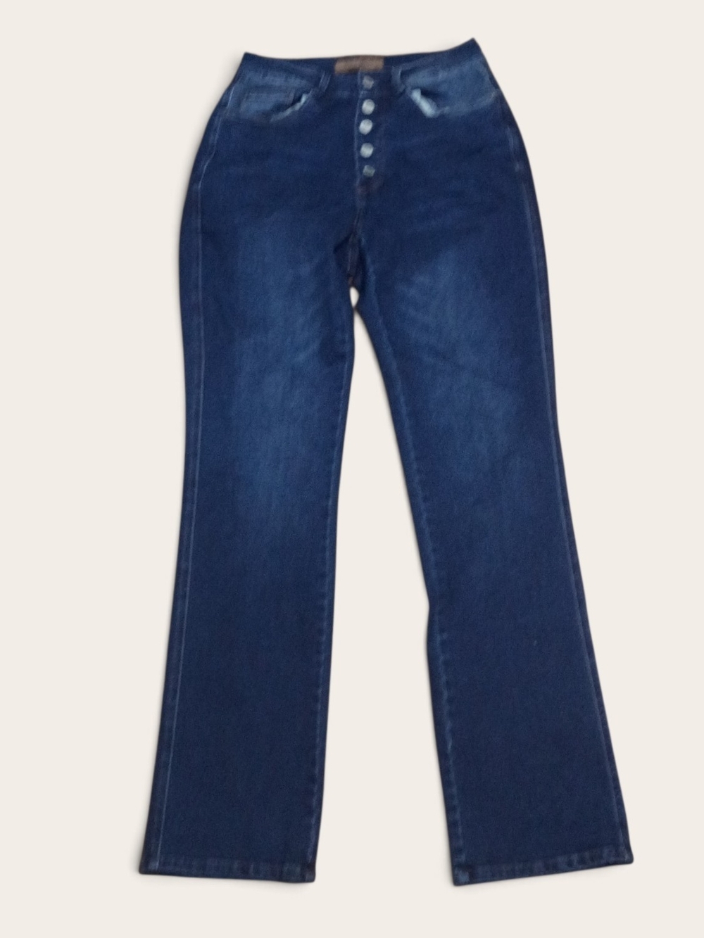 Judy Blue Button-Fly Jeans in Dark Indigo